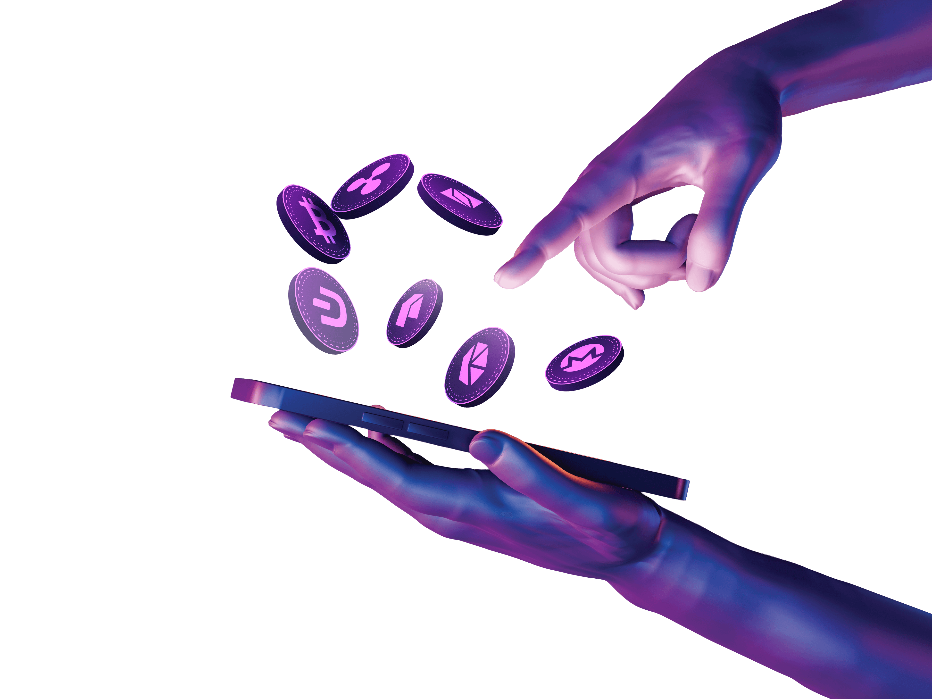 Hand with coins