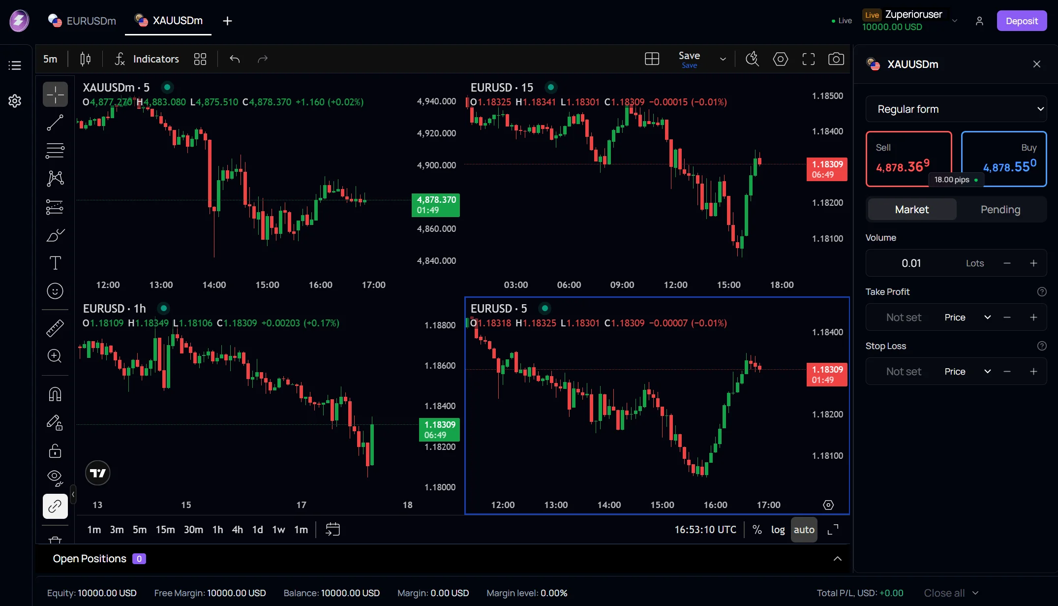 Zuperior Portal Dashboard